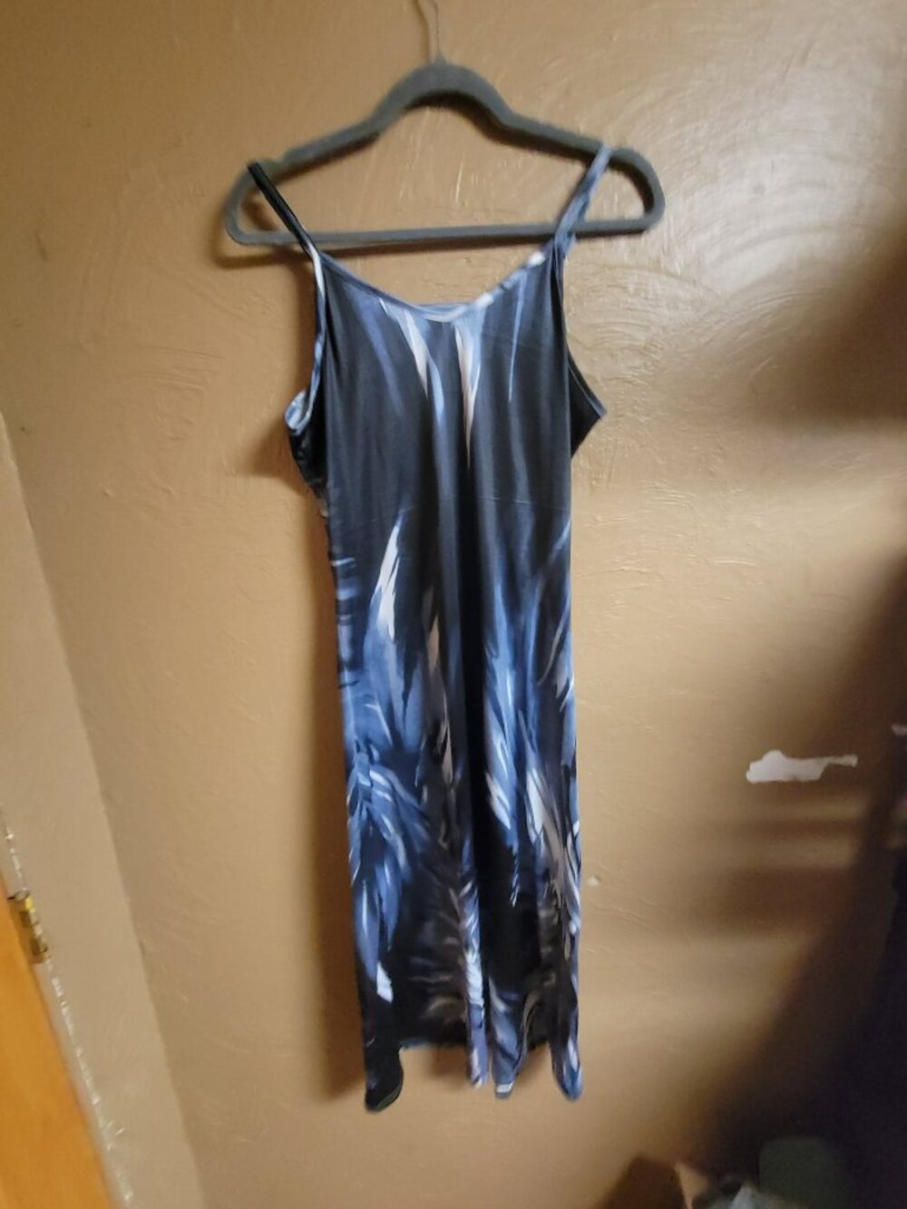Size Large Blues Evening Summer Dress #140